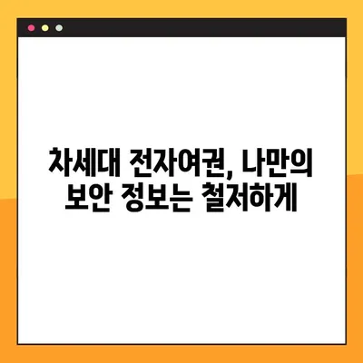 차세대 전자여권 발급 신청, 이제 더 안전하게! | 보안 강화된 절차 안내 및 준비물