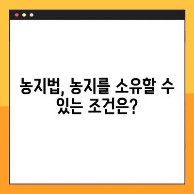 농지취득 자격증명, 조건부터 발급까지 완벽 가이드 | 농지법, 취득 자격, 발급 절차, 서류