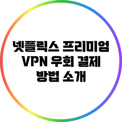 넷플릭스 프리미엄 VPN 우회 결제 방법 소개