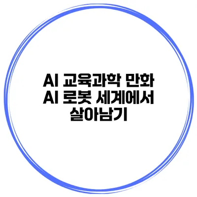 AI 교육과학 만화 AI 로봇 세계에서 살아남기